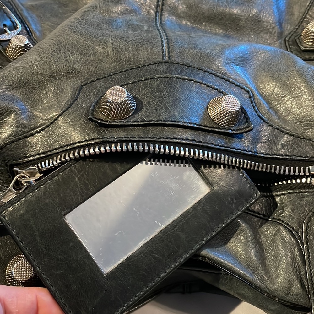 Beautiful leather gray Balenciaga Giant City bag/tote. Like motorcycle bag - Picture 7 of 16